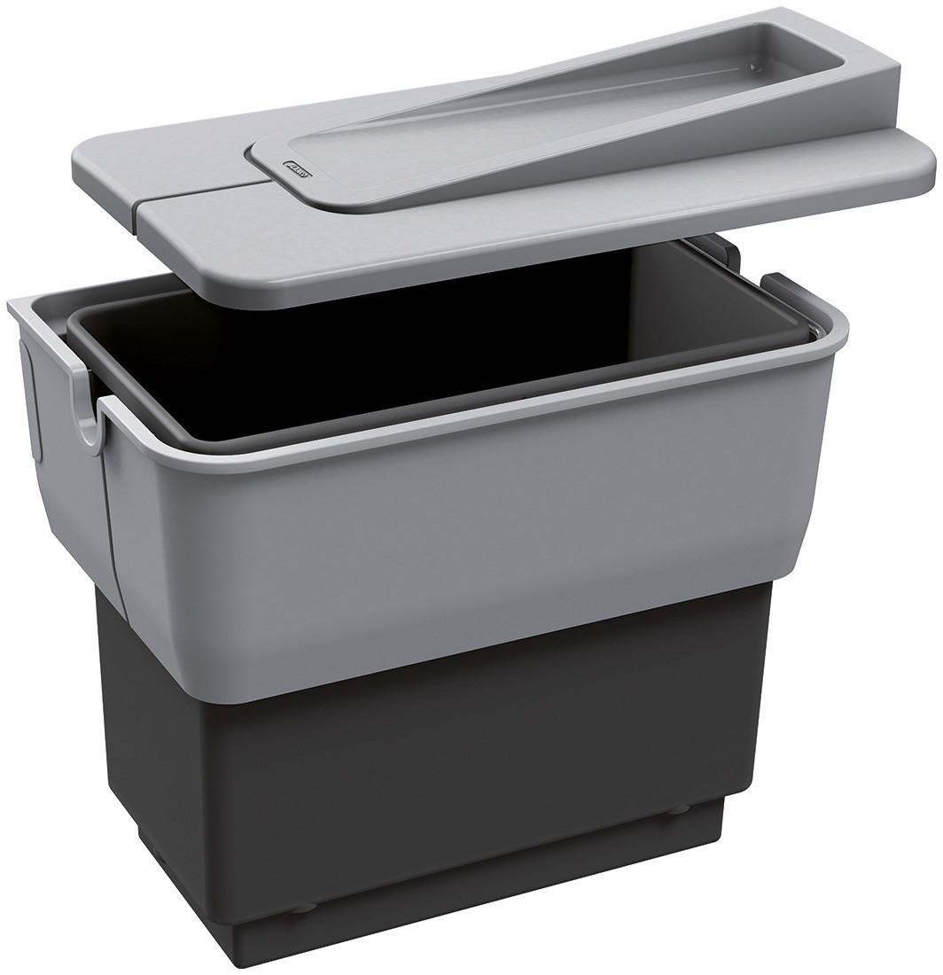 Abfallsammler Blanco Singolo Türmontage Bxhxt 36x22x36,5 Cm - Hellgrau/Schwarz, Basics, Kunststoff (36/22/36,5cm) - Blanco