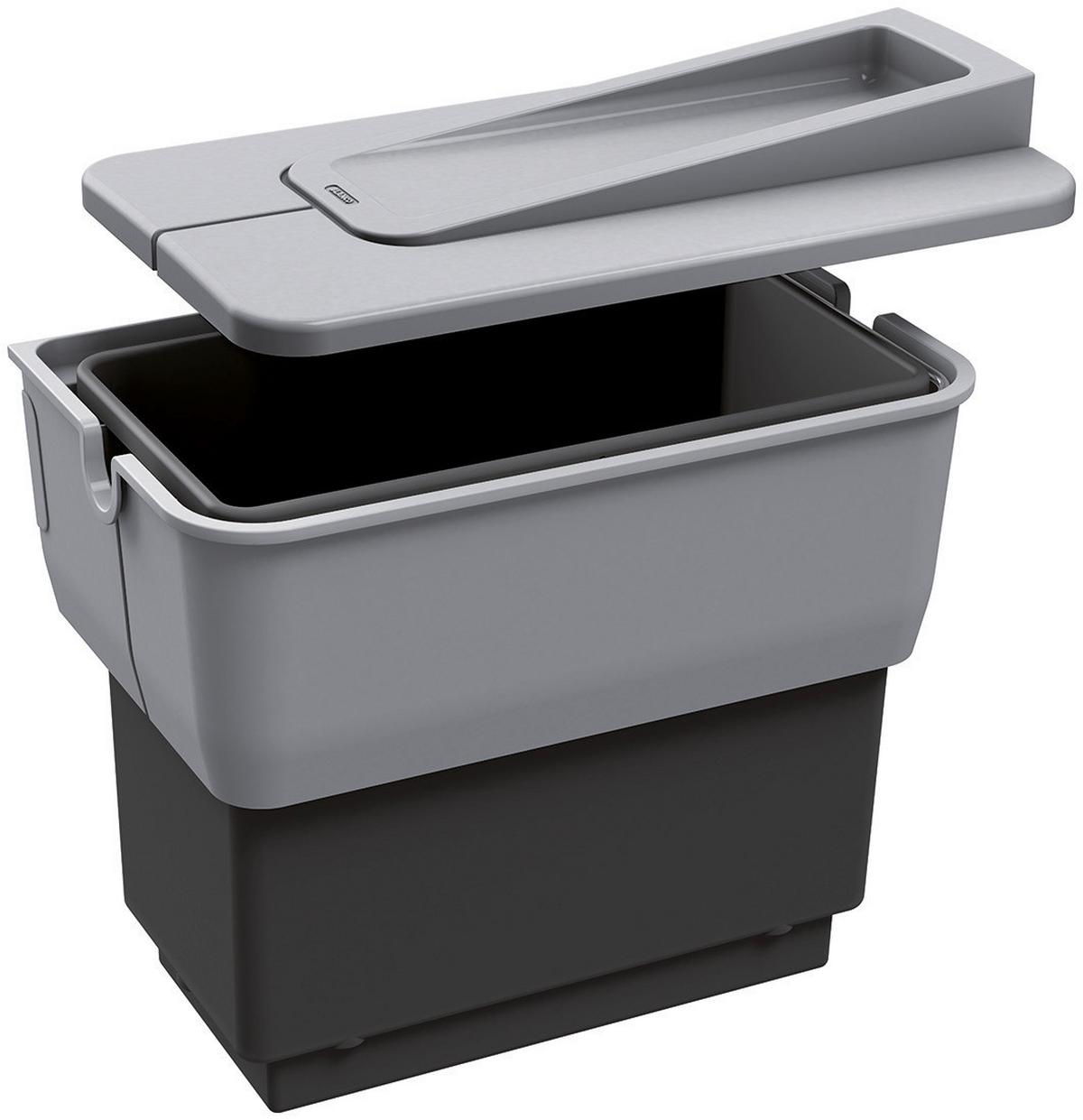 Abfallsammler Blanco Singolo Türmontage Bxhxt 36x22x36,5 Cm - Hellgrau/Schwarz, Basics, Kunststoff (36/22/36,5cm) - Blanco