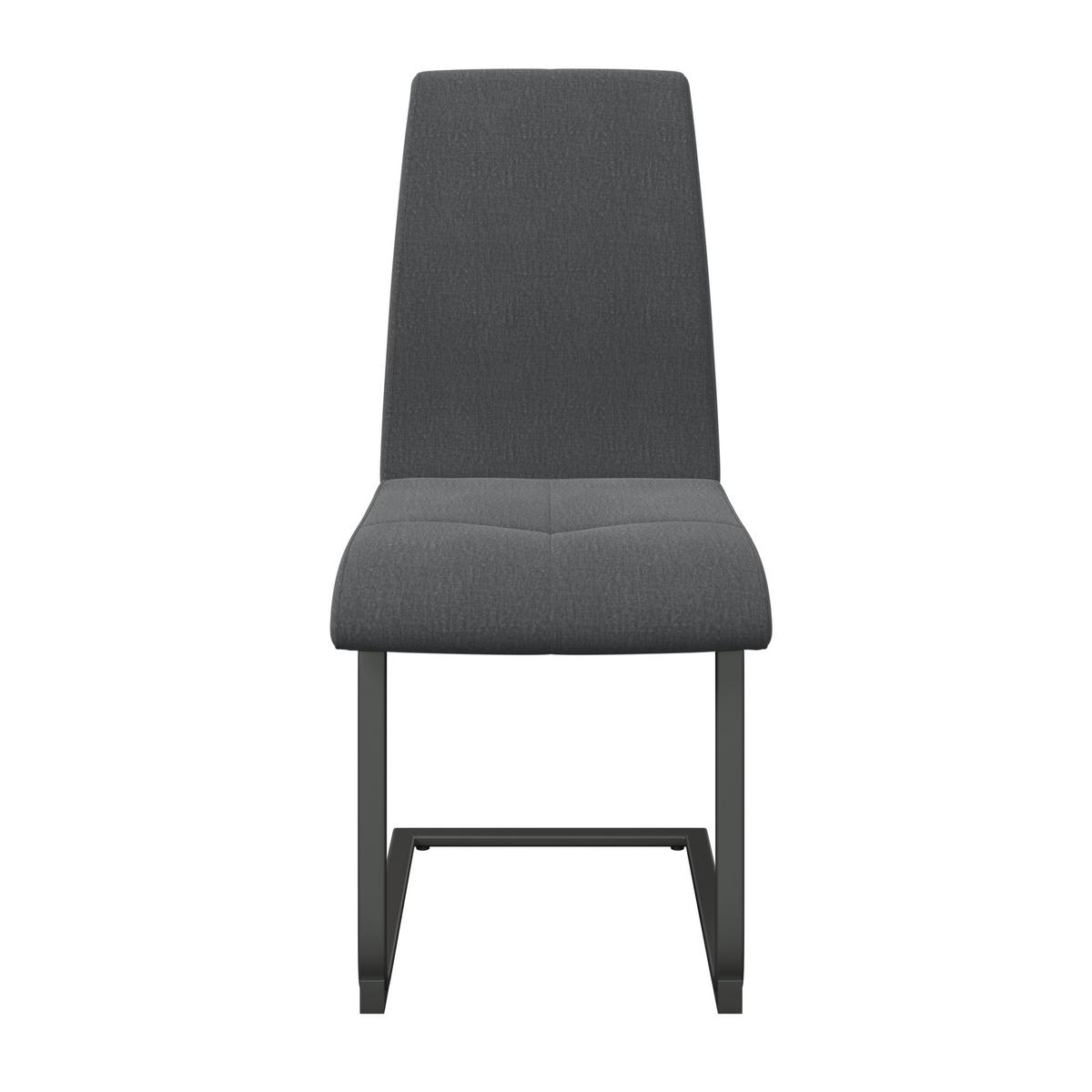 Schwingstuhl Tristan Webstoff schwarz, B: 41cm - Schwarz, MODERN, Holz/Textil (41/102/58cm) - James Wood