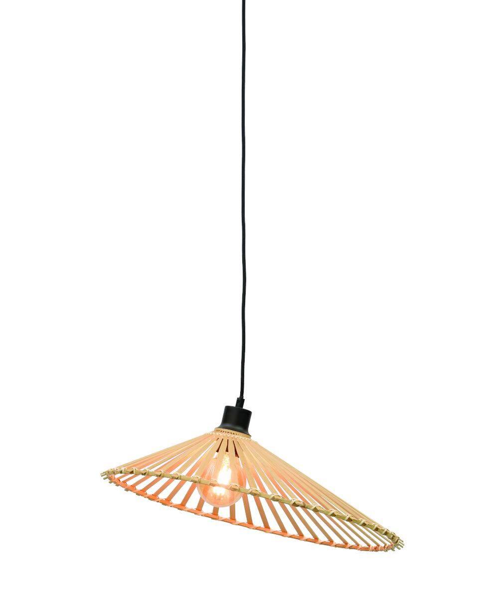 Hängeleuchte Bromo/h50/n - Naturfarben, Trend, Holz (50/12cm) - Good & Mojo