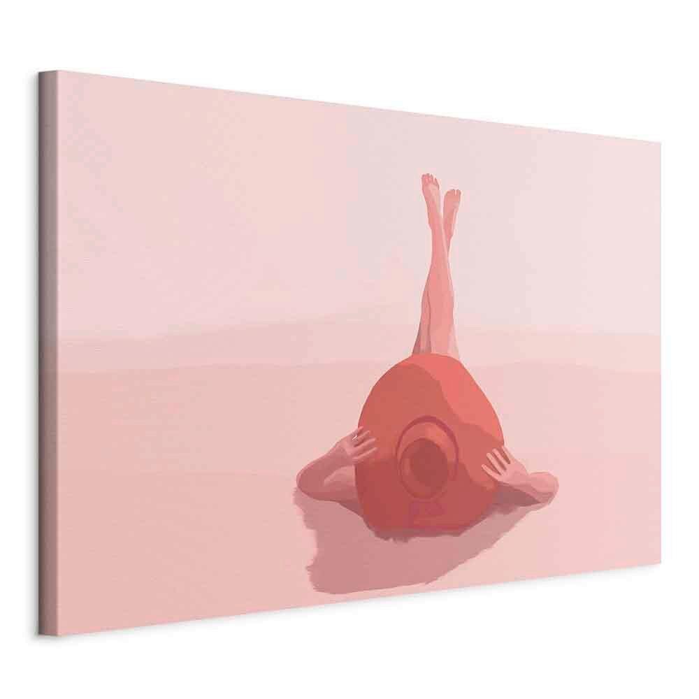 Leinwandbild Pink B: 90 Cm