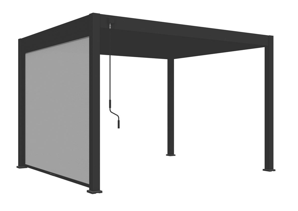 Pavillon-Rollo 300x235cm Wetterfest - Anthrazit, Basics, Textil/Metall (300/235/10cm) - WEIDE