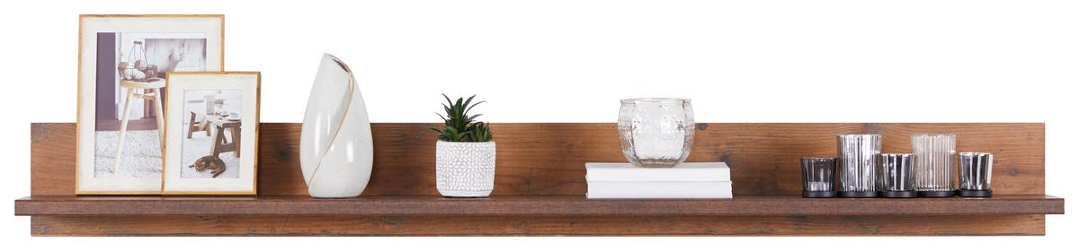 Wandboard Ontario B: 160 Cm Old Style Eiche Dekor - Eichefarben, Trend, Holzwerkstoff (160/18/21,60cm) - Ondega