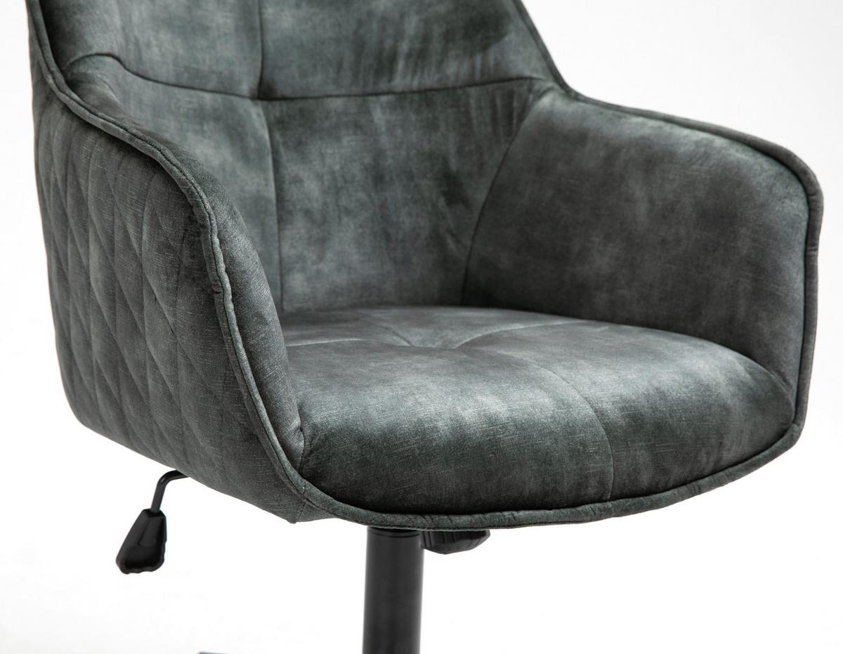 Drehstuhl Watson - Schwarz/Grün, MODERN, Kunststoff/Textil (57/91/58cm) - Livetastic