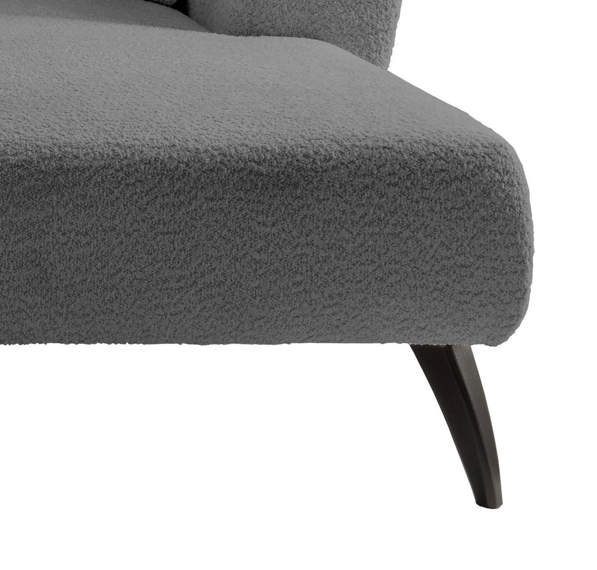 Ecksofa Colori Anthrazit S: 264/164 cm - Anthrazit/Schwarz, MODERN, Holz/Textil (264/160cm) - MID.YOU