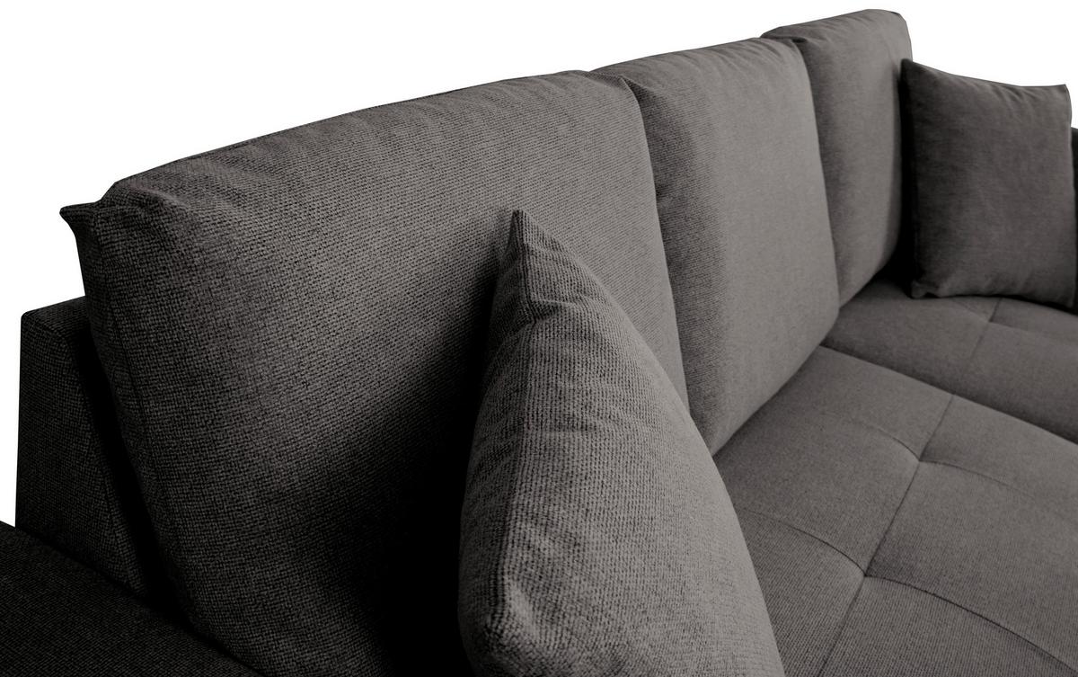 Ecksofa Lukas Dunkelgrau S: 239x158 Cm - Dunkelgrau, Trend, Textil (239/158cm)