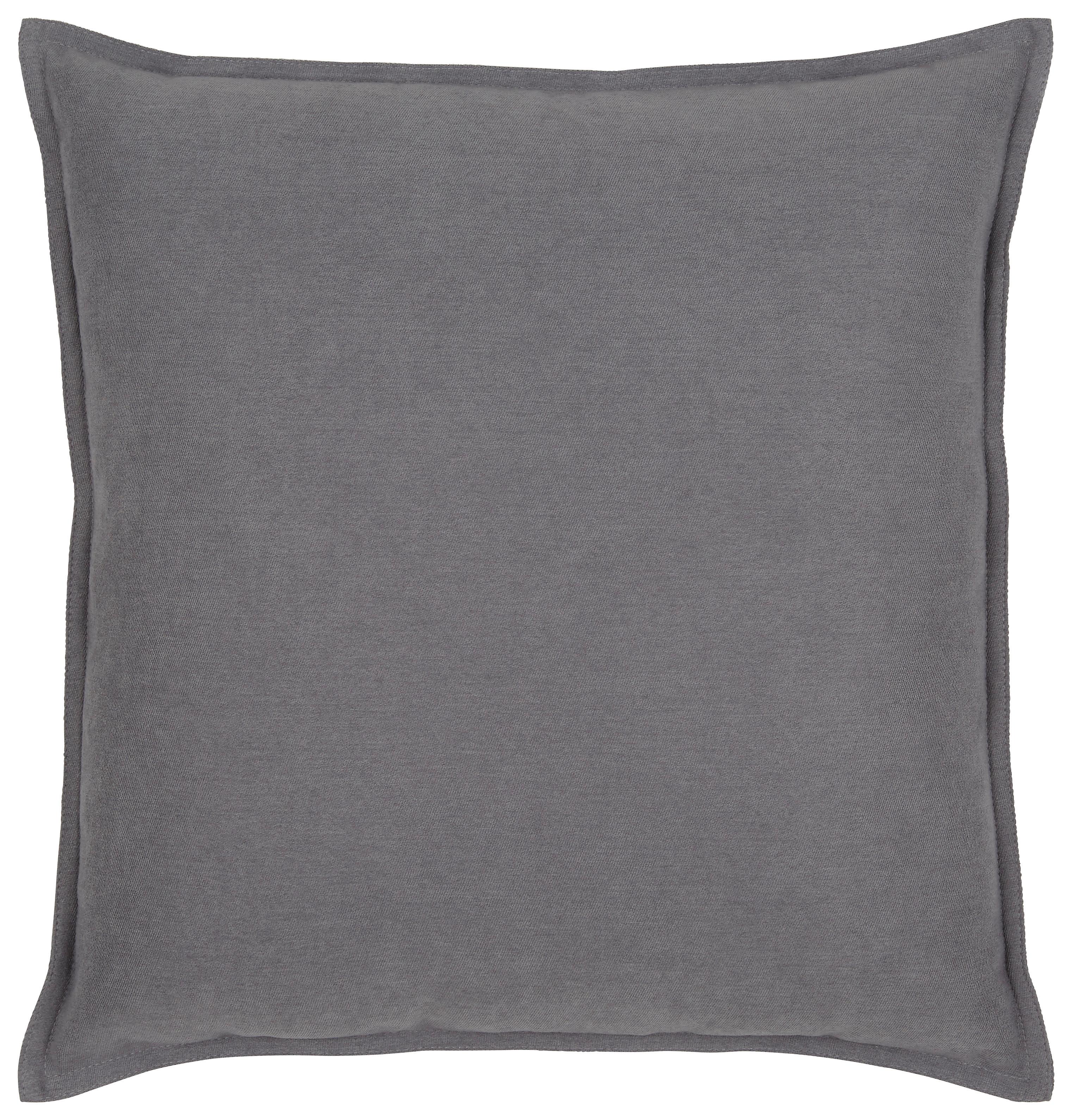 Polštář Ozdobný Poppy, 45/45 Cm, Šedá - šedá, Moderní, textil (45/45cm) - Modern Living