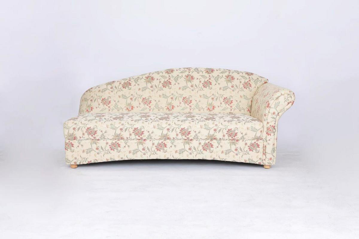 3-Sitzer Loretta ca.193x83x85 cm, Armlehne rechts - Hellbraun/Perlmutt, Basics, Holz/Textil (193/83/85cm)