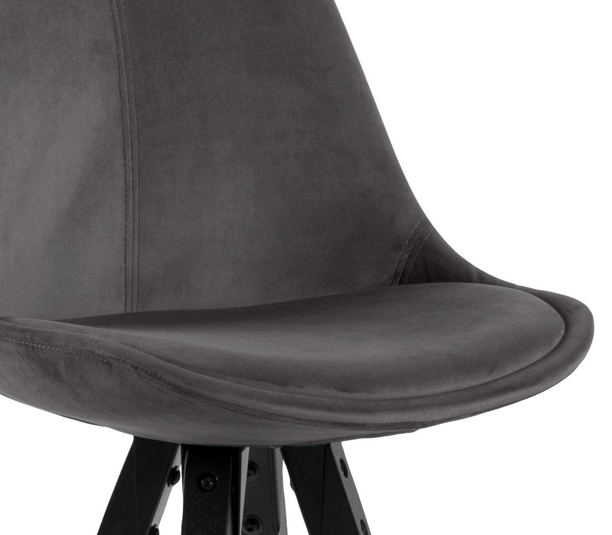 Barová židle DIMA tmavě šedá - černá/tmavě šedá, Design, kov/dřevo (48/112/56cm) - Carryhome