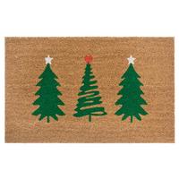 Kokosmatte Mix Mats Decorpinetrees 45x75 - Hellbraun/Dunkelgrün, KONVENTIONELL, Naturmaterialien (45/75cm) - Hanse Home