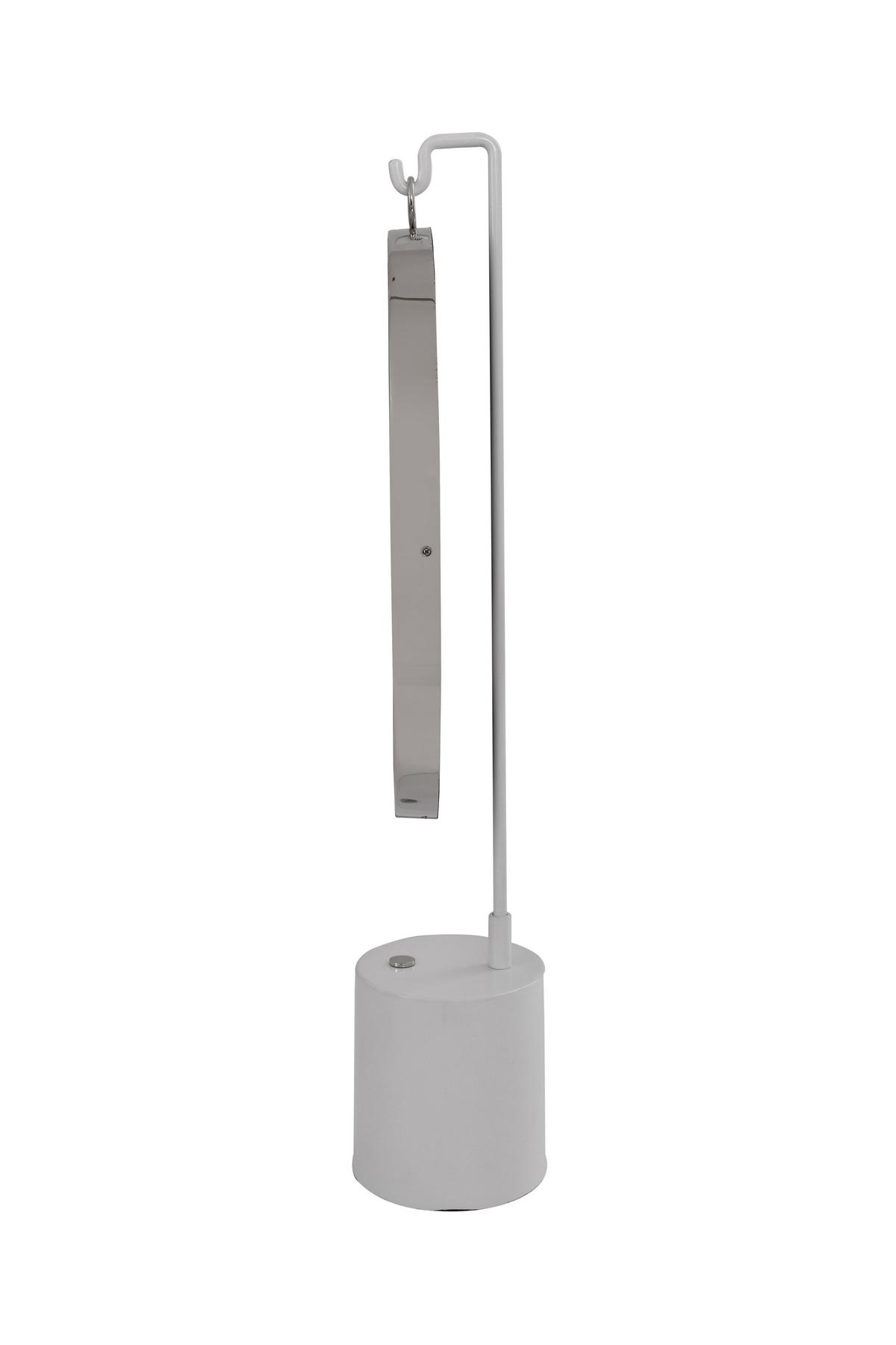 Tischspiegel Eleganca H: 75 Cm Metallrahmen Silberfarben/weiß - Silberfarben/Weiß, LIFESTYLE, Glas/Metall (41/75/14cm) - Kayoom