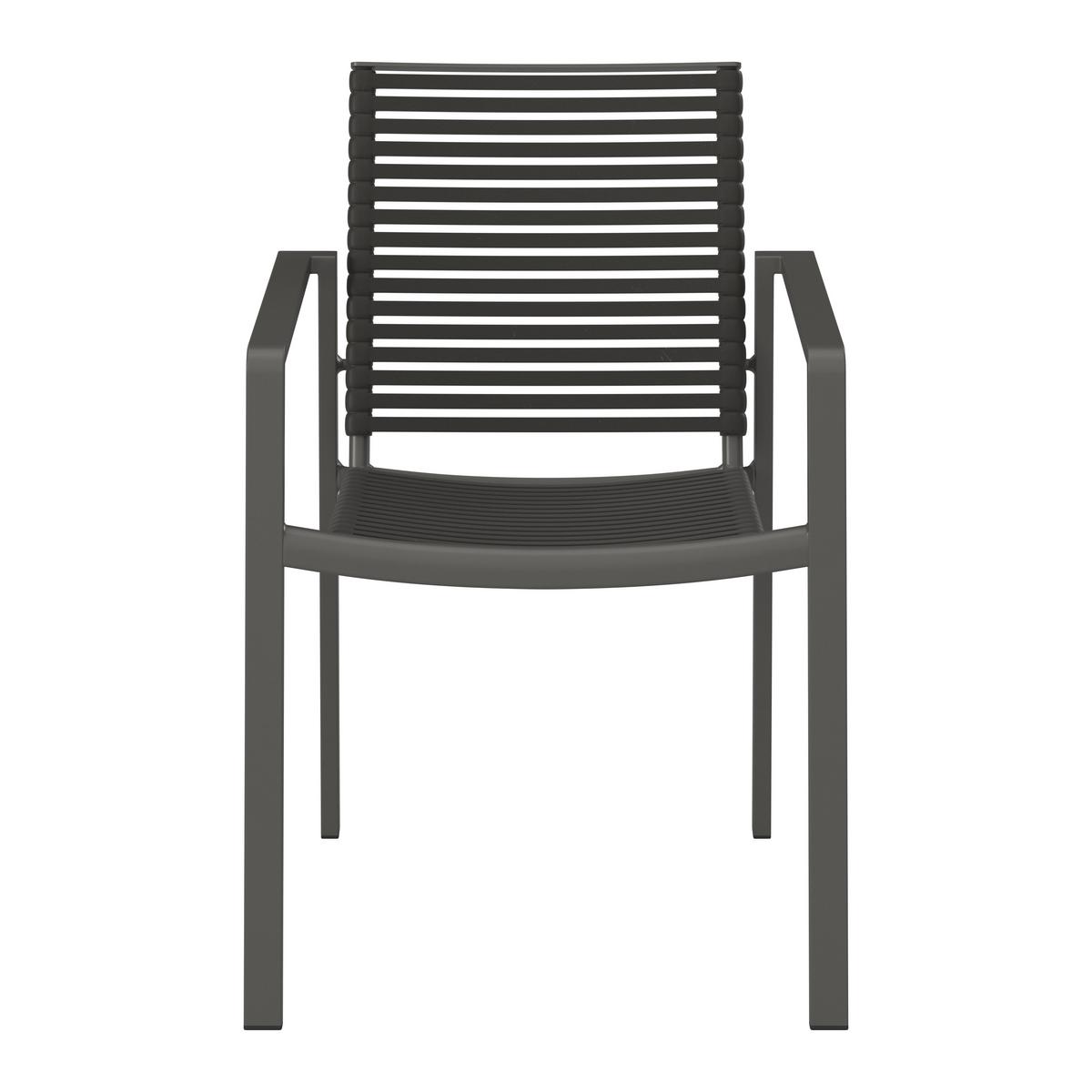 ZAHRADNÍ ŽIDLE CANCUN - antracitová, Moderní, kov/plast (57/85/63cm) - Mömax