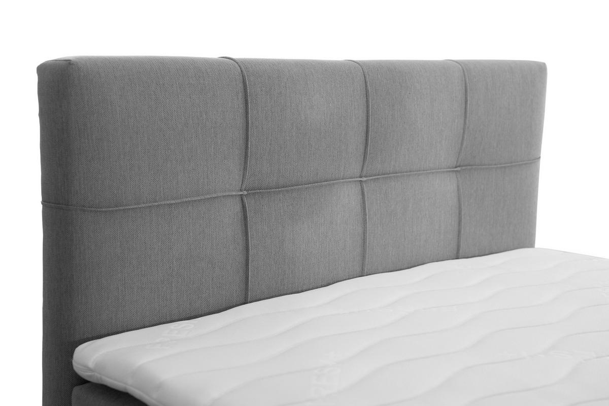 Boxspringbett 120x200 cm Freddie - Dunkelgrau/Schwarz, MODERN, Textil (120/200cm) - MID.YOU