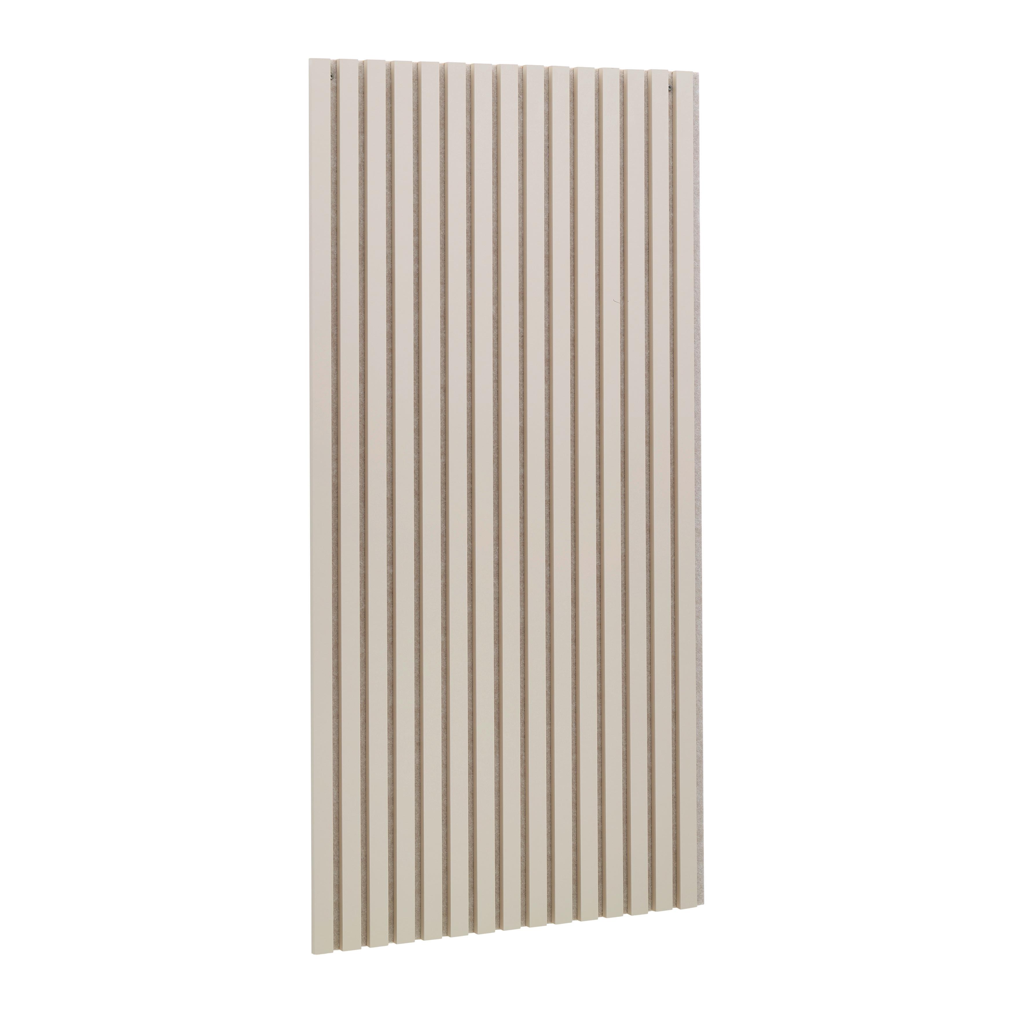 Akustický panel Grace písková 2ks/sada - piesková, Modern, kompozitné drevo/textil (60,5/120/2,2cm) - Mömax