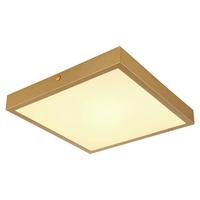 LED-Deckenleuchte 12382-15 - Messingfarben/Opal, KONVENTIONELL, Kunststoff/Metall (25/25/3cm) - Globo