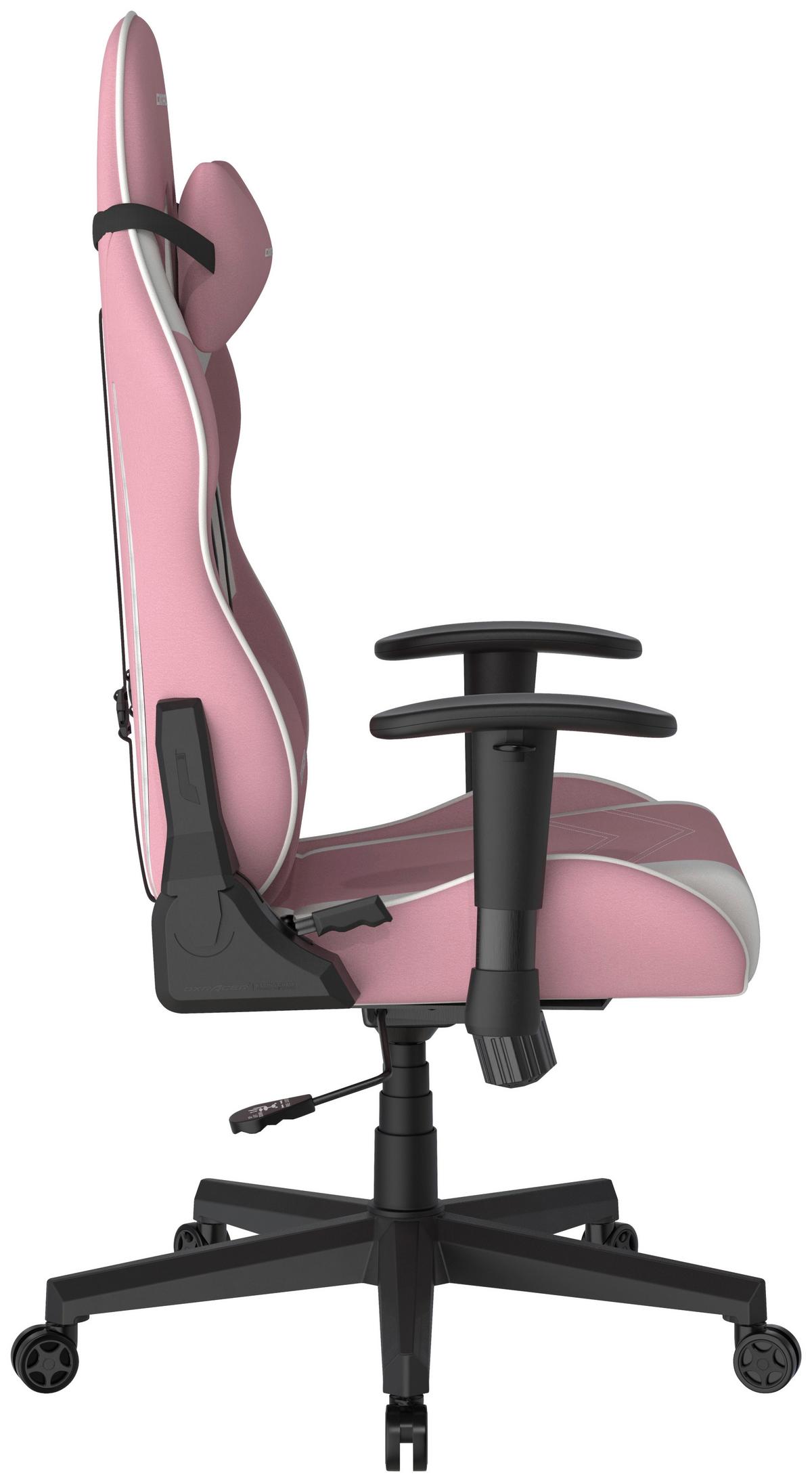 HERNÍ ŽIDLE PRINCE - bílá/pink, Moderní, textil/plast (67/126/67cm) - Dxracer