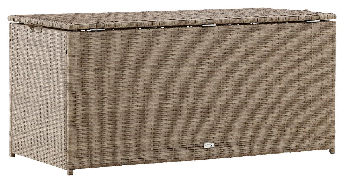 Kissenbox London - Hellbraun, KONVENTIONELL, Kunststoff (130/60/60cm) - Gardenson