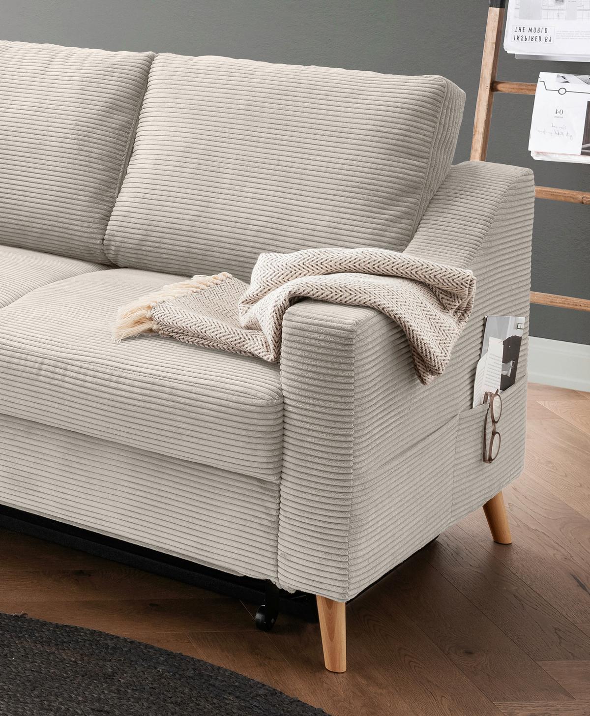 Ecksofa Valentina Beige S: 200x230 Cm - Beige/Naturfarben, MODERN, Textil (200/230cm) - Livetastic