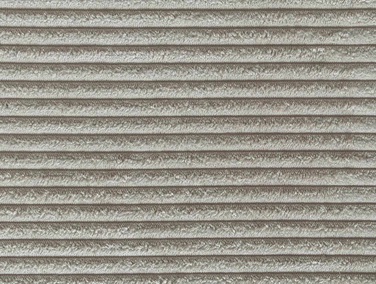 Rohová sedačka CÉLINE, levá, béžový manšestr - černá/béžová, kov/textil (192/250cm) - MID.YOU