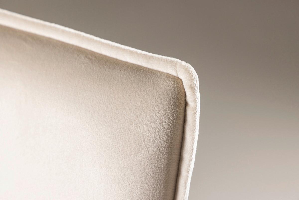 Stuhl Petra Schwarz/Beige B: 57 cm - Beige/Schwarz, MODERN, Textil/Metall (57/87/60cm) - Livetastic