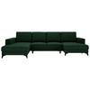 Harvey Grün U: 190x339x156 Cm - Schwarz/Grün, Design, Textil (190/339/156cm) - Livetastic