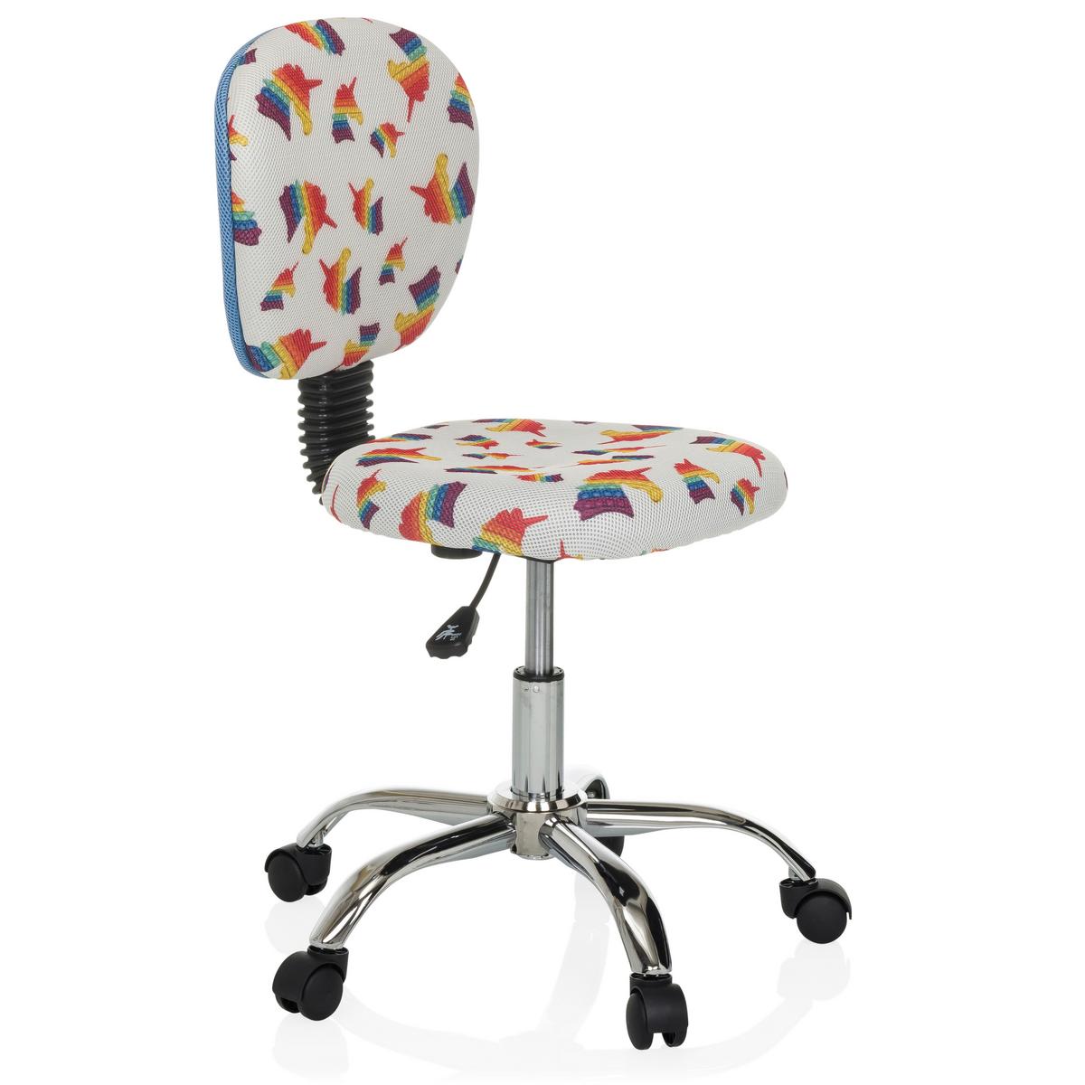 Jugenddrehstuhl Kid Bubble Multicolor B: 50 cm - Multicolor/Alufarben, MODERN, Kunststoff/Textil (50/79-89/50cm) - MID.YOU