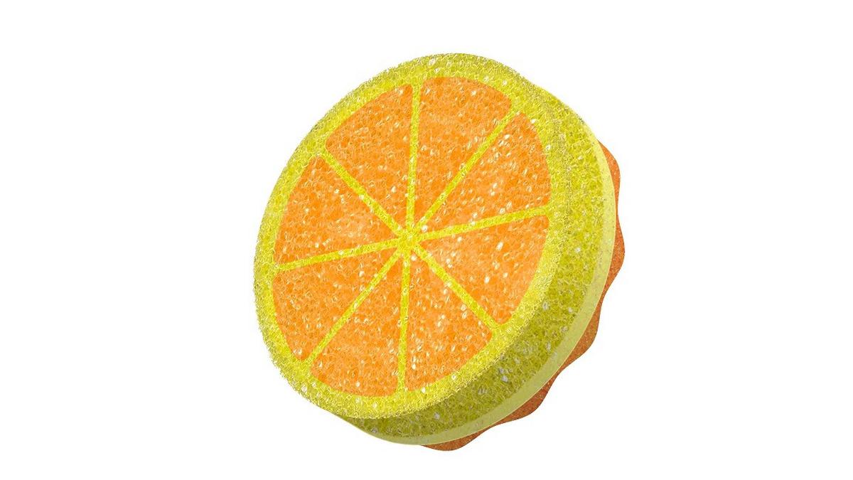 Súrolószivacs Vileda Punch Orange - többszínű, Basics, műanyag (10.2/15/3.2cm) - Vileda