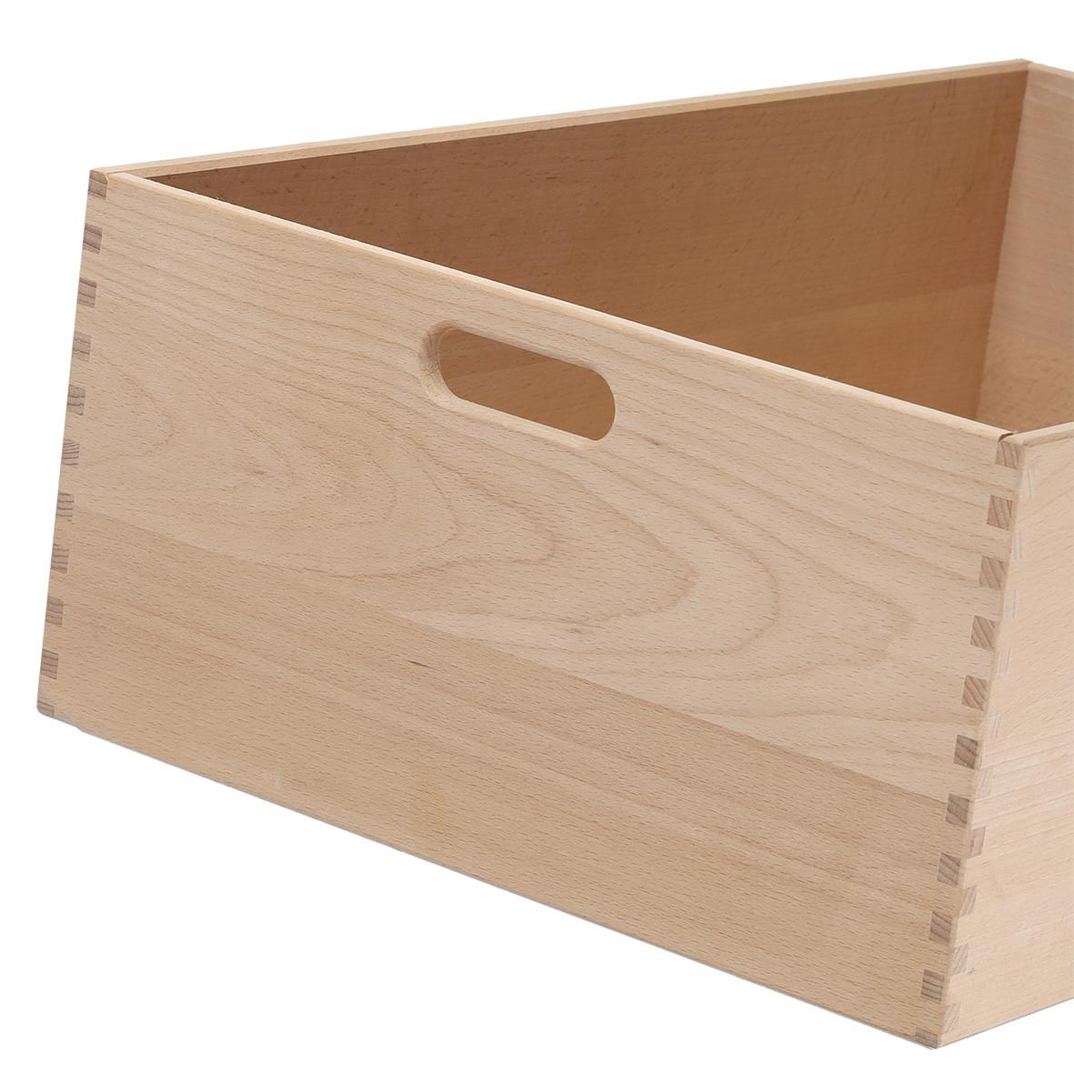 Dekokiste Naturfarben B: 60 cm - Naturfarben, Basics, Holz (60/40/21cm) - Zeller Present