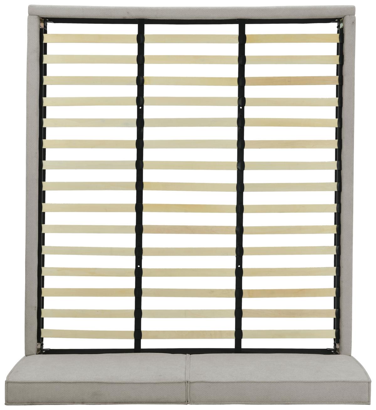 Polsterbett Lino Grau B: 195 Cm - Eichefarben/Schwarz, Design, Holz/Textil (195/105/222cm) - Livetastic