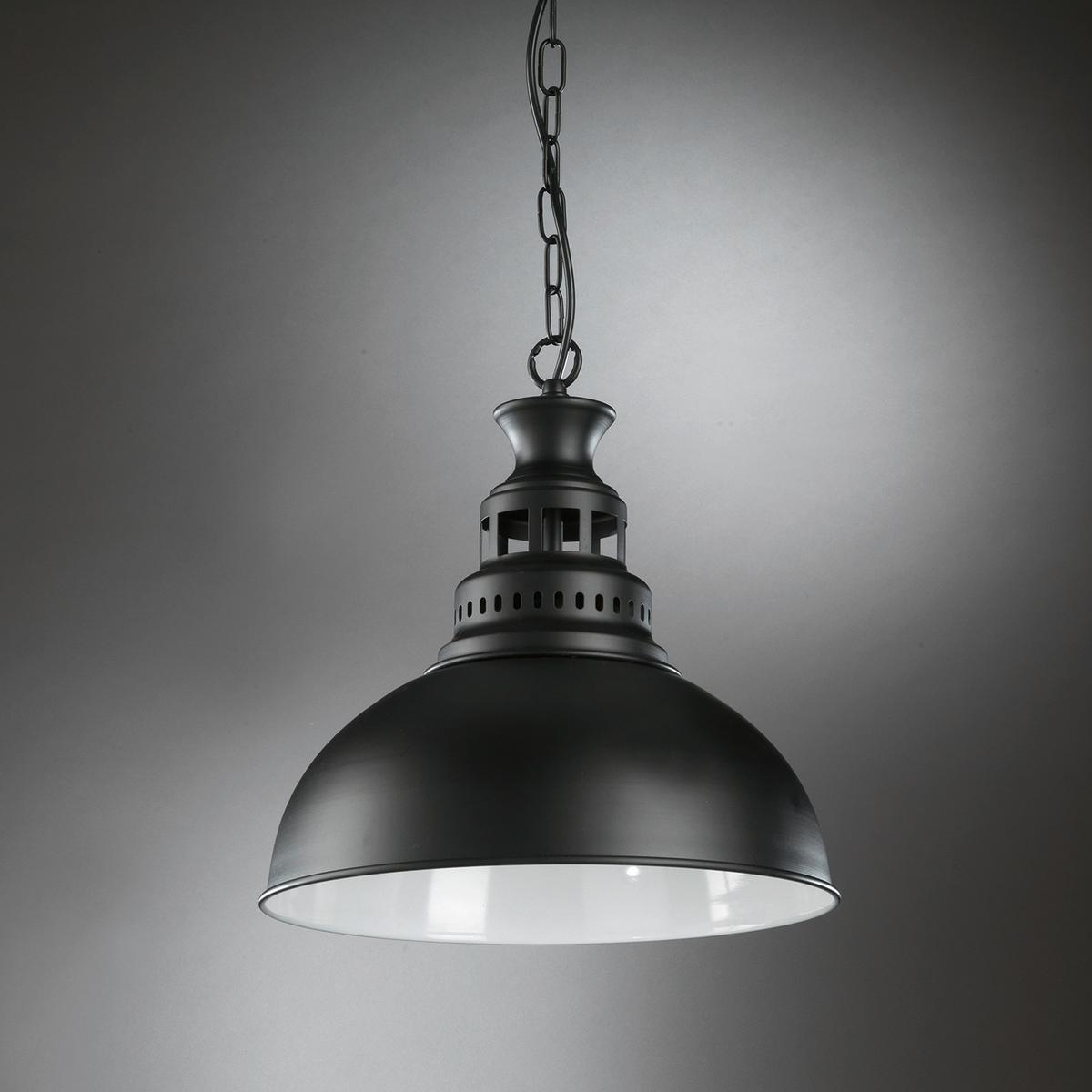 Hängeleuchte 4832/sn - Schwarz/Weiß, Basics, Metall (36/110cm)