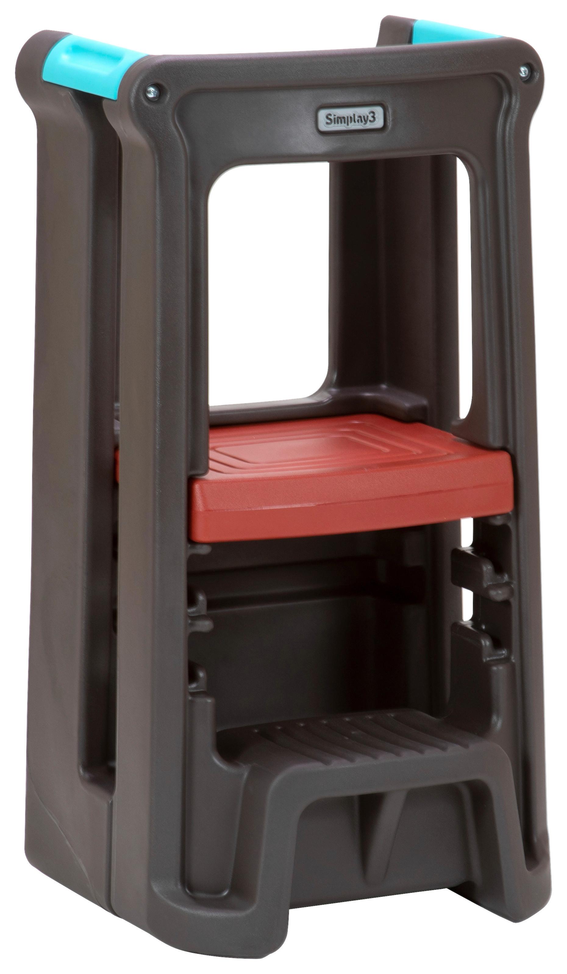Lernturm Simplay 3 Kunststoff Dunkelbraun Verstellbar 86,1cm - Dunkelbraun, Basics, Kunststoff (42,2/35,6/86,1cm)