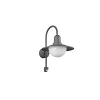 Außenwandleuchte Norman 40w Glas Aluminium, Wandmontage - Anthrazit/Weiß, KONVENTIONELL, Glas/Metall (45,5/30/38cm) - Trio Leuchten