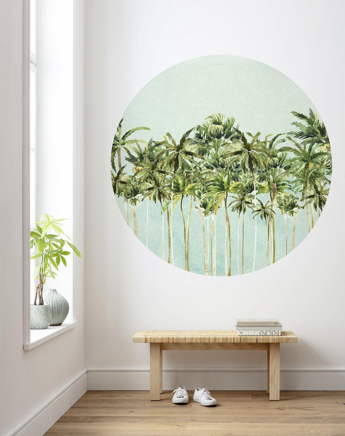 Fototapete Coconut Trees - Blau/Grün, Trend (125cm)