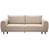 Schlafsofa Siena - Beige/Schwarz, KONVENTIONELL, Textil (245/85/92cm) - Livetastic