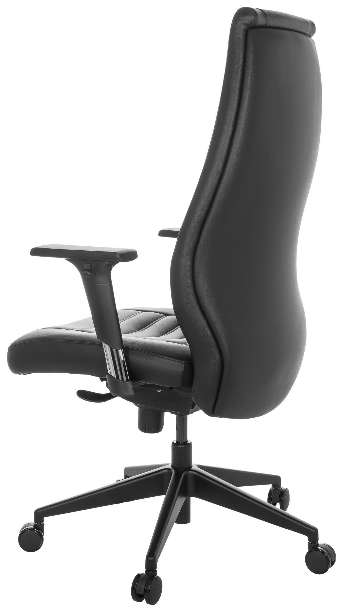Drehstuhl Vitoro B - Schwarz, Basics, Kunststoff/Textil (67/119-129/76cm) - MID.YOU