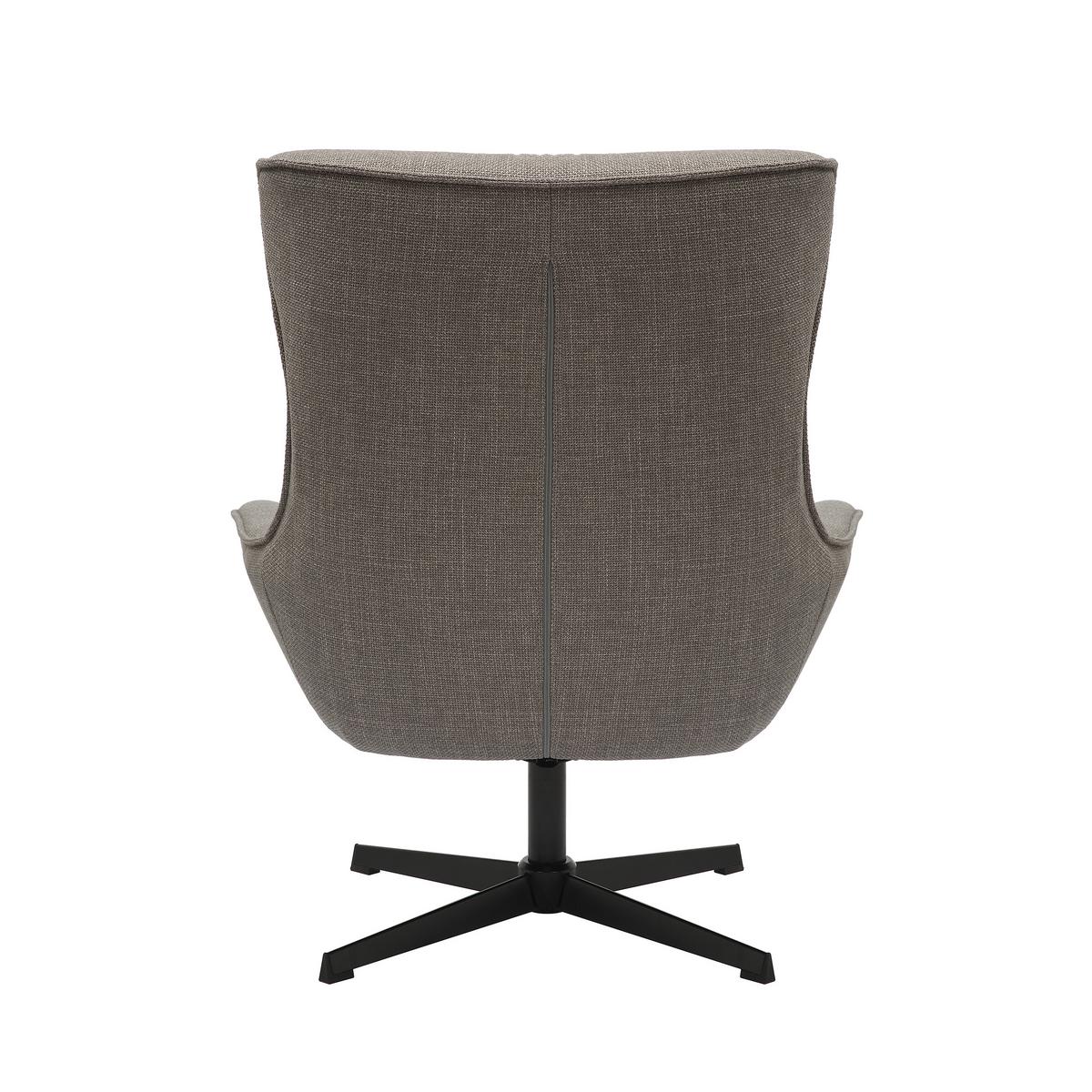 Sessel Taupe B: 85 Cm - Taupe/Schwarz, MODERN, Textil (85/103/83cm) - Livetastic