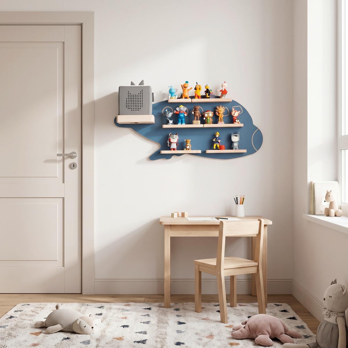 Kinderregal Boarti Blau B: 60 cm - Blau, MODERN, Holzwerkstoff (60/30/19cm) - Livetastic