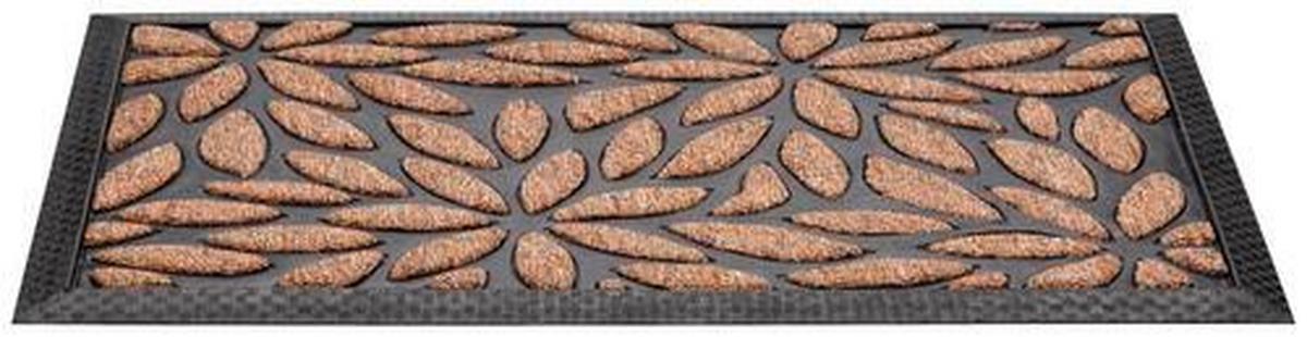 Fußmatte Albertina 40x60 cm Gummi Rutschfest - Beige/Schwarz, MODERN, Kunststoff (40/60cm) - Ondega