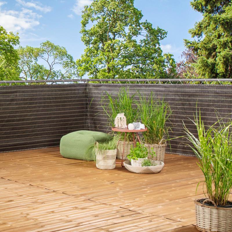 Sichtschutz Madagaskar Kakaofarben