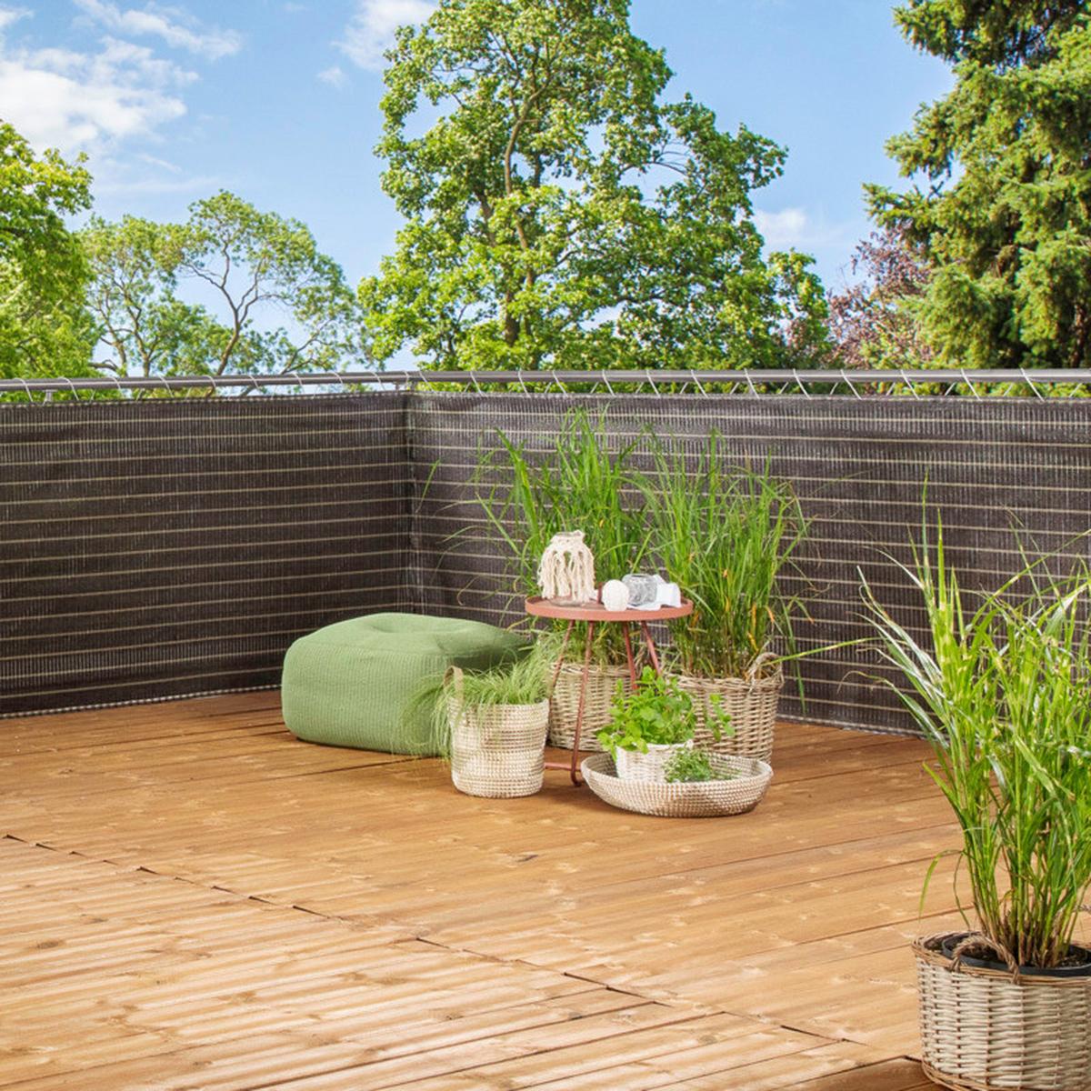 Sichtschutz Madagaskar Kakaofarben Bh 300 X 150 cm - Braun, Basics, Kunststoff (300/150cm)