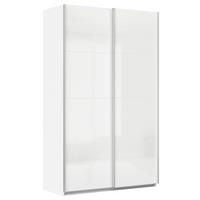 Tolóajtós Szekrény Feldkirch 136/229 Cm - magasfényű fehér/fehér, Modern, faalapú anyag (136/229/62cm)