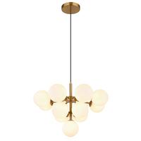 Függőlámpa 56143-13g - aranyszínű, Design, Üveg/fém (56/120cm) - Globo