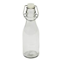 Universalflasche Irinai Ca. 0,25 L Mit Bügelverschluss - Klar, KONVENTIONELL, Glas/Metall (6/20cm) - Luca Bessoni