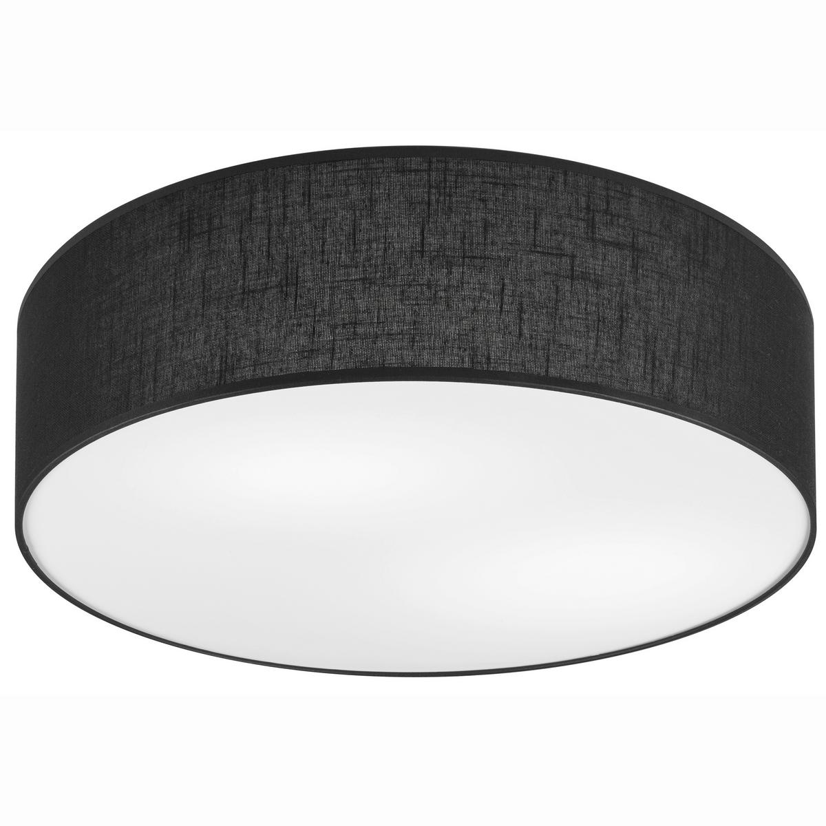 Deckenleuchte Estelle Schwarz Hochglanz B: 45 Cm - Schwarz Hochglanz, Basics, Textil (13/45/13cm)