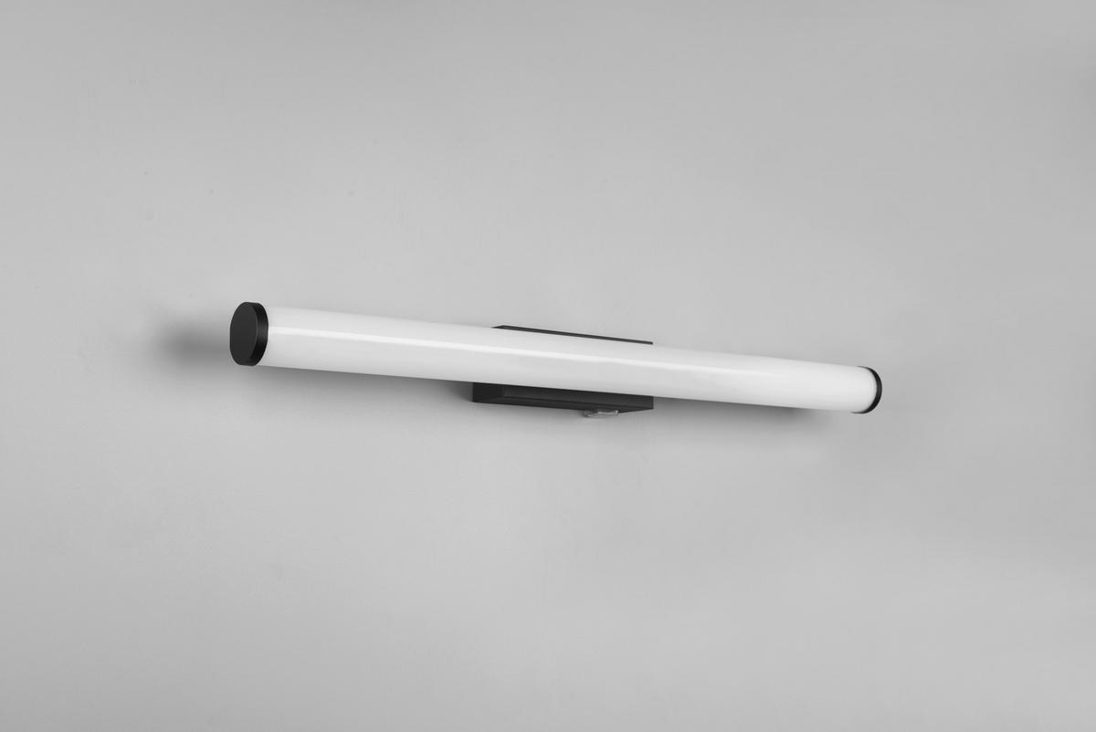 Led Bad-Wandleuchte Mattimo Ip44 mit Schalter, 1-Flammig - Schwarz/Weiß, Basics, Kunststoff/Metall (60/5,5cm) - Trio Leuchten