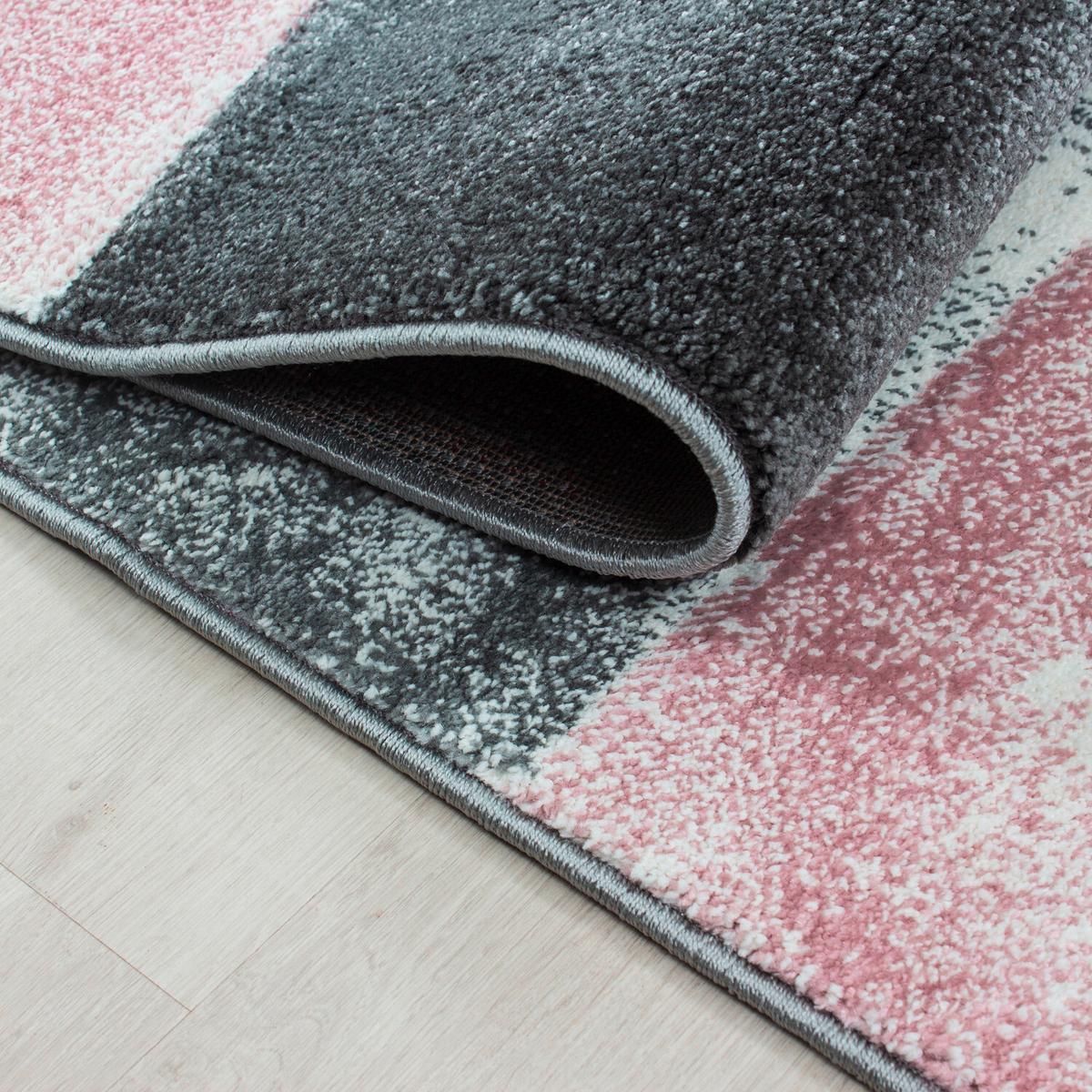 Flachwebteppich Hawaii - Pink, Design, Textil (280/370cm) - Novel