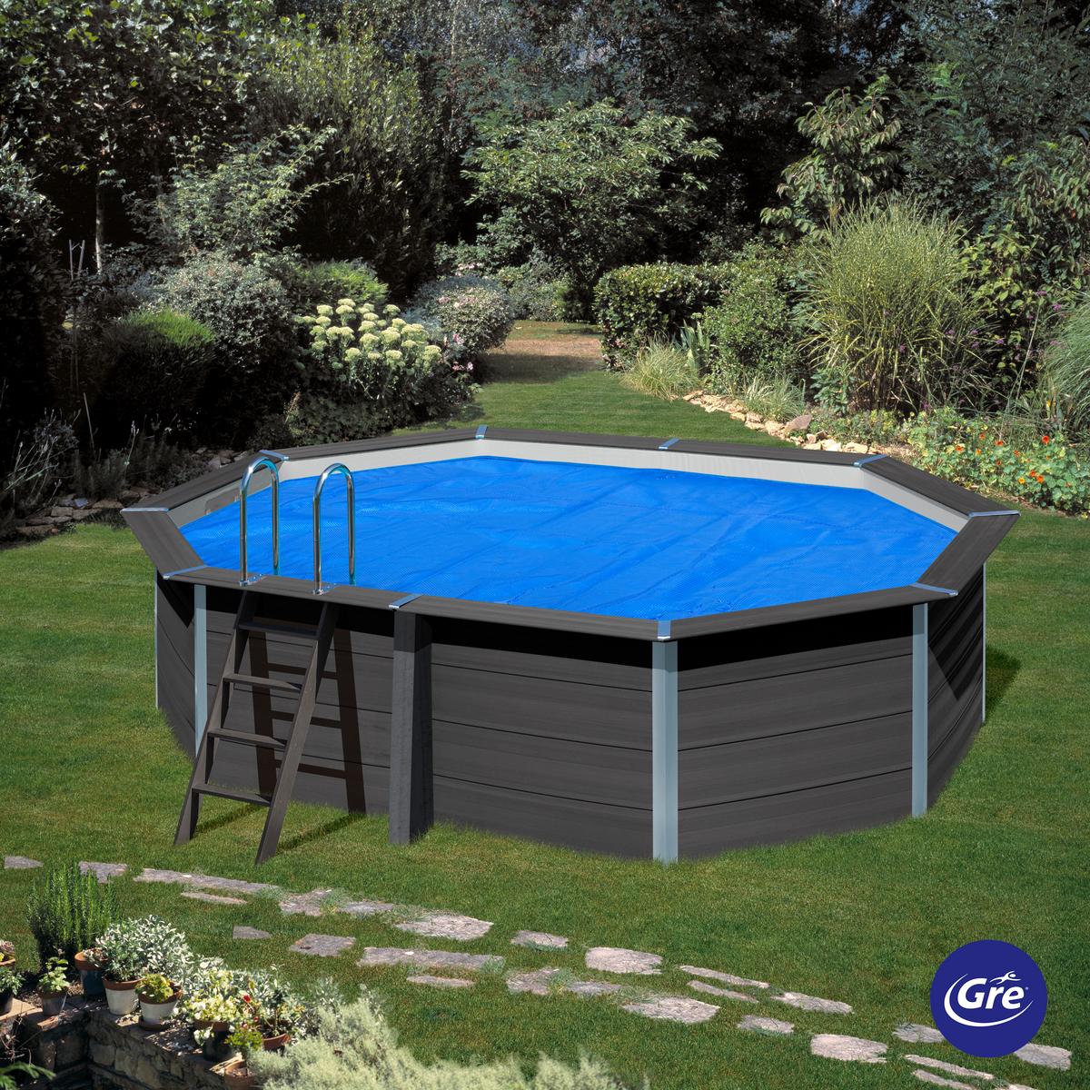 Poolabdeckplane Sommerabdeckplane - Blau, KONVENTIONELL, Kunststoff (333/753cm) - Gre