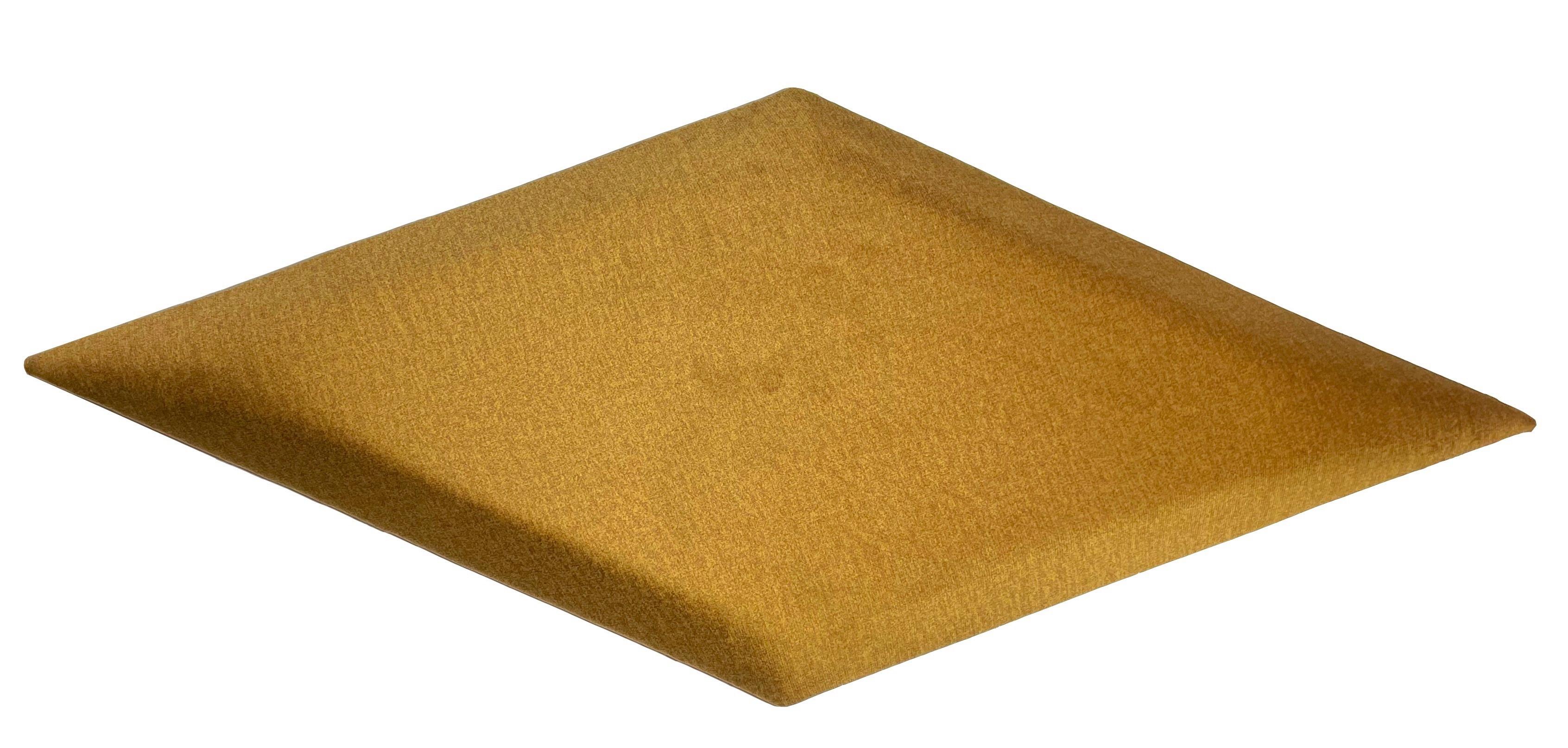 čalúnený panel 2ks, 30x59cm rovnobežník, medová - medová, Basics, textil (29,5/59/4cm) - MID.YOU