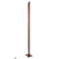 LED-Stehlampe dimmbar Holzoptik länglich - Naturfarben, Natur, Kunststoff/Metall (152cm) - Näve