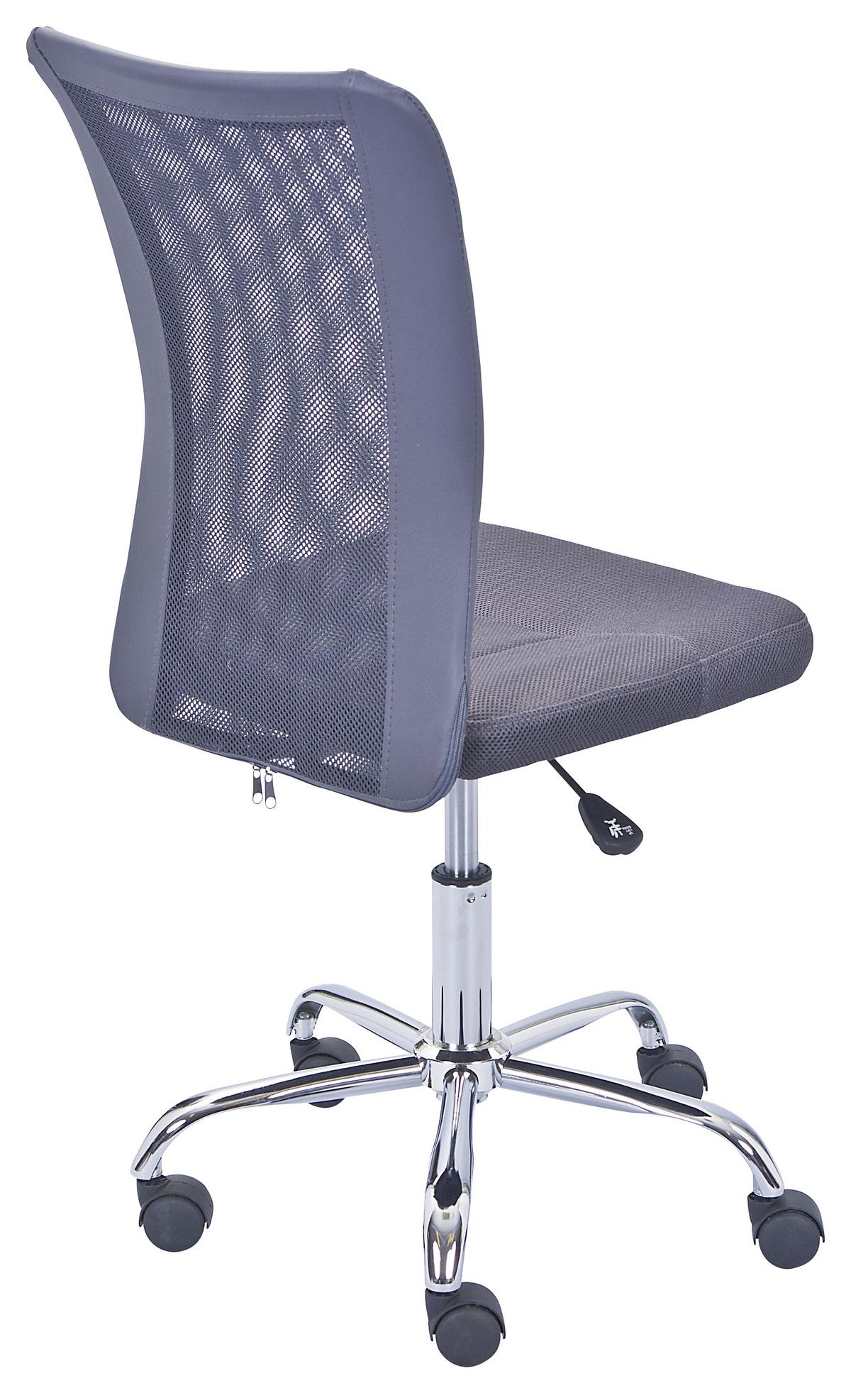 Jugenddrehstuhl Bonnie Grau - Chromfarben/Grau, MODERN, Kunststoff/Textil (43/88/56cm) - MID.YOU